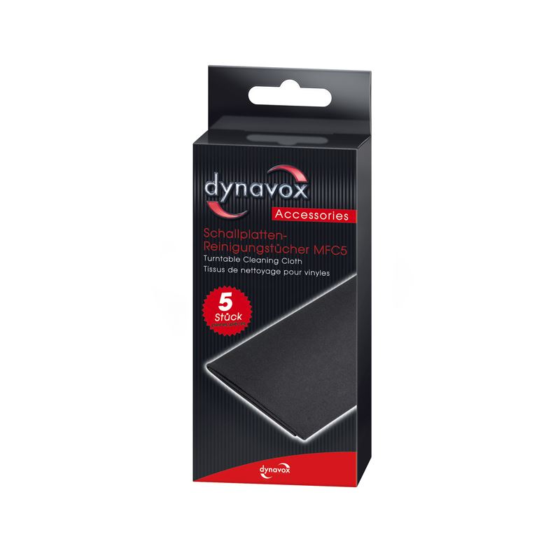 Dynavox MFC5 Anti-Static Microfiber Record Cleaning Cloths – Pack of 5