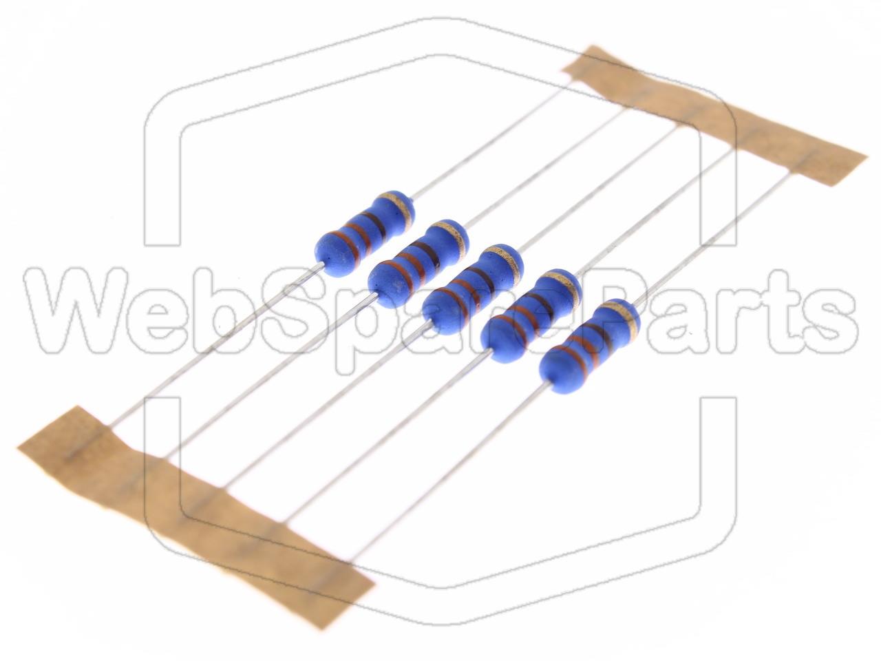 5x Metallic Film Resistance 330R 1W ±5% Ø4x10