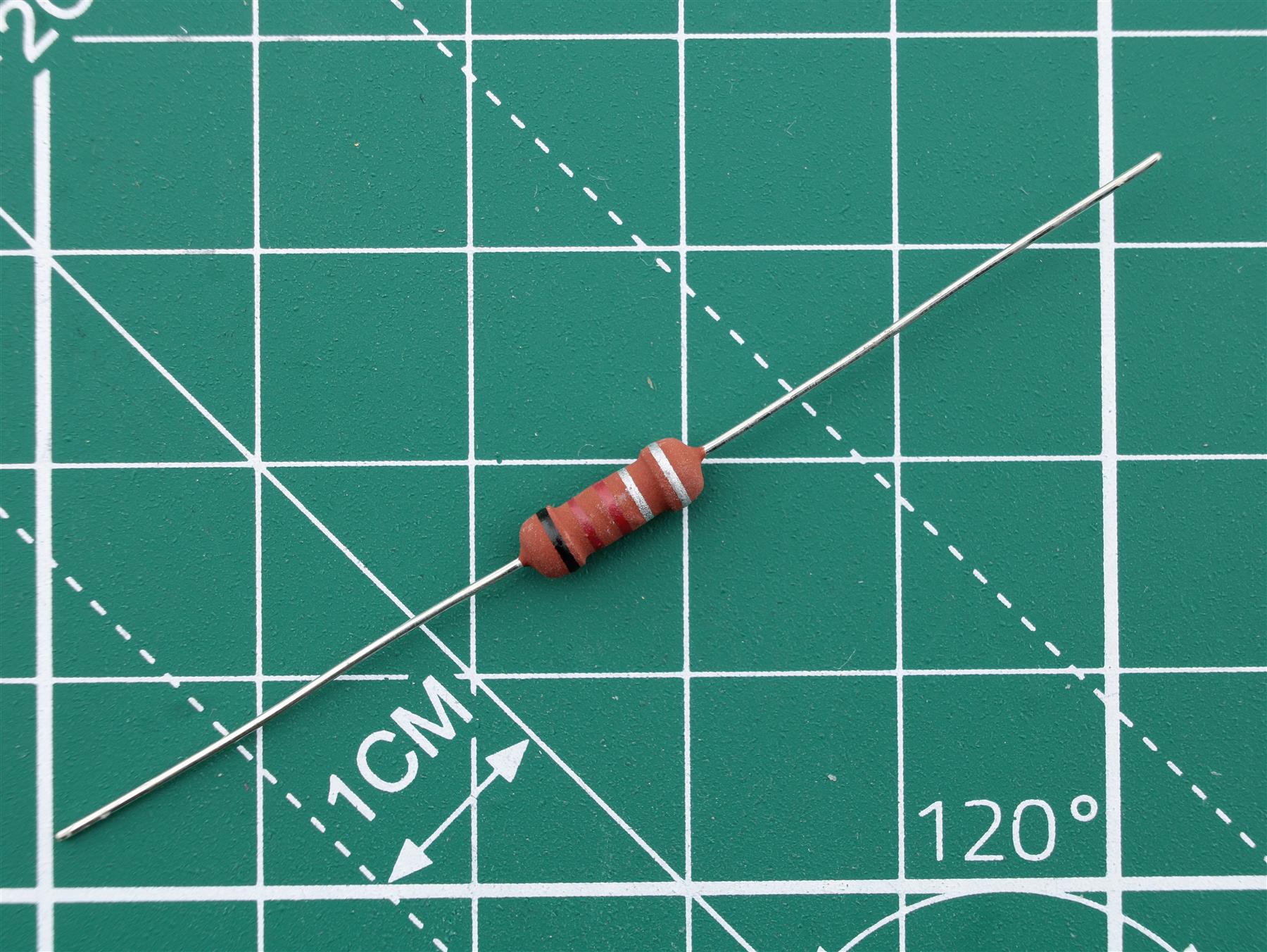 Fuse resistor 0.22R 1W 10% Ø3.5x10m