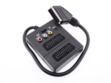 Adaptor AV SCART cu 2 socluri SCART, S-Video și RCA In/Out
