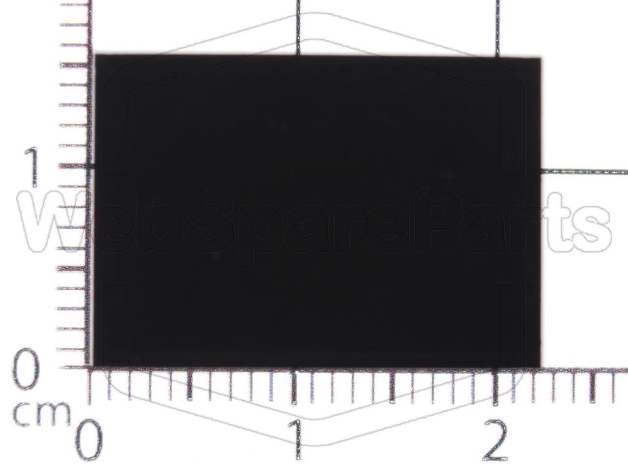 Rectangular Rubber Foot Self-adhesive 20.0mm x14.0mm Height 6.5mm