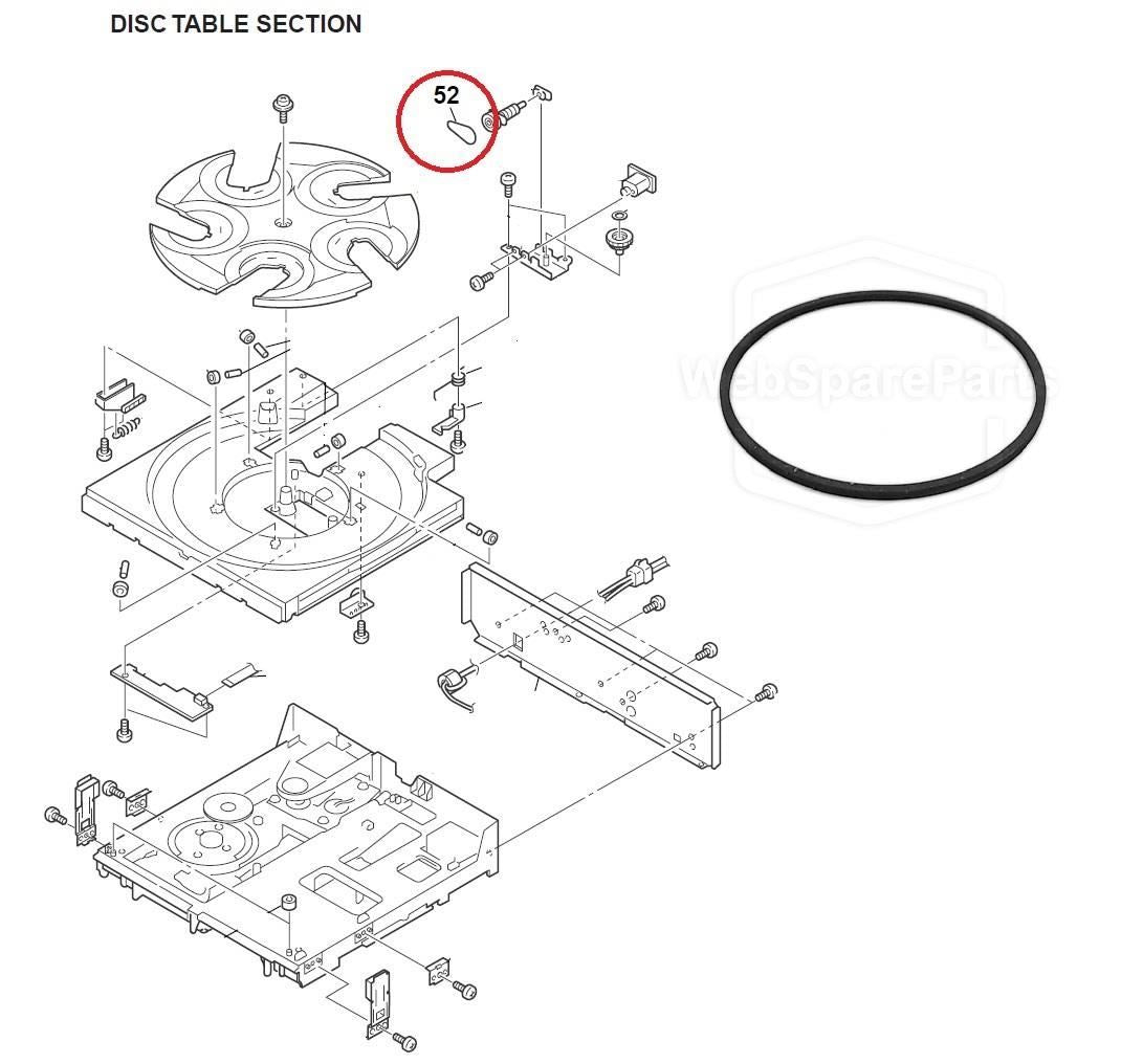 Sony CDP-CE525 Disc Table Carousel Belt for CD Player