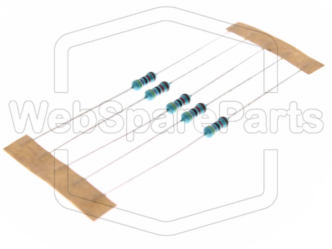 5x Metallic Film Resistance 47kR 0.6W ±1% Ø2.5x6.8