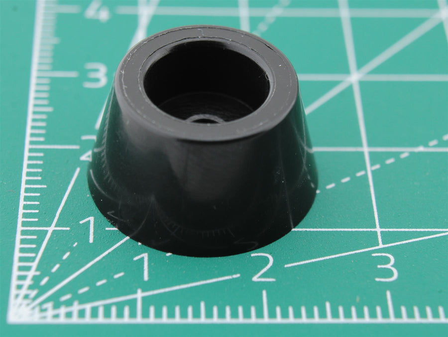 Picior rotund din PVC cu orificiu Ø3.0mm Base Ø20.0