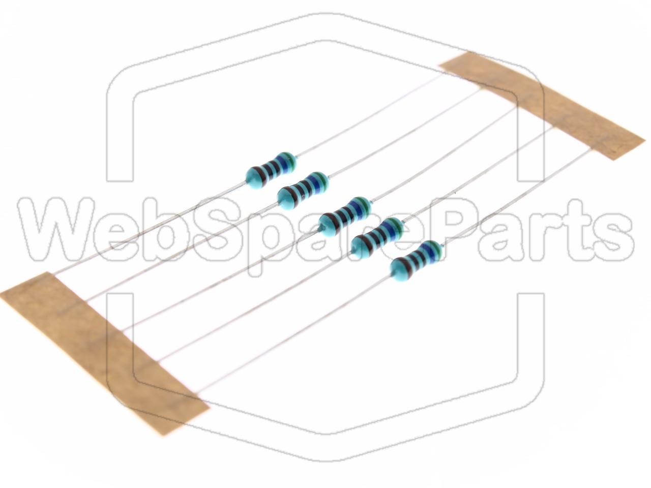 5x Metallic Film Resistance 560R 0.6W ±1% Ø2.5x6.8