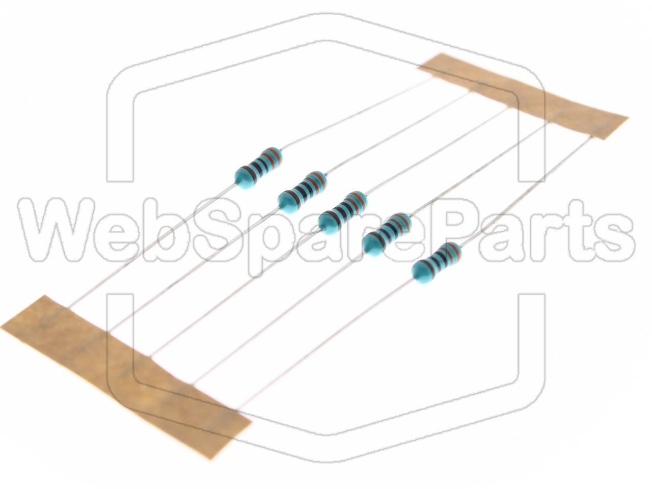 5x Metallic Film Resistance 330R 0.6W ±1% Ø2.5x6.8