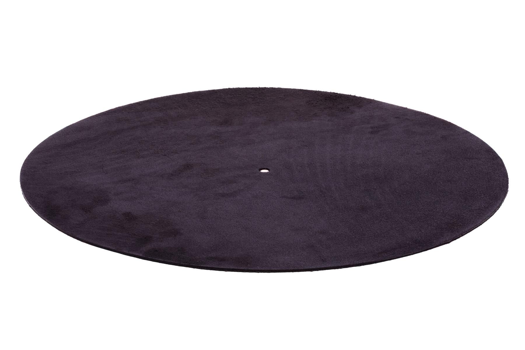 Analogis Mat Six Black Suede Turntable Mat – Anti-Static Vibration Damping Platter Mat