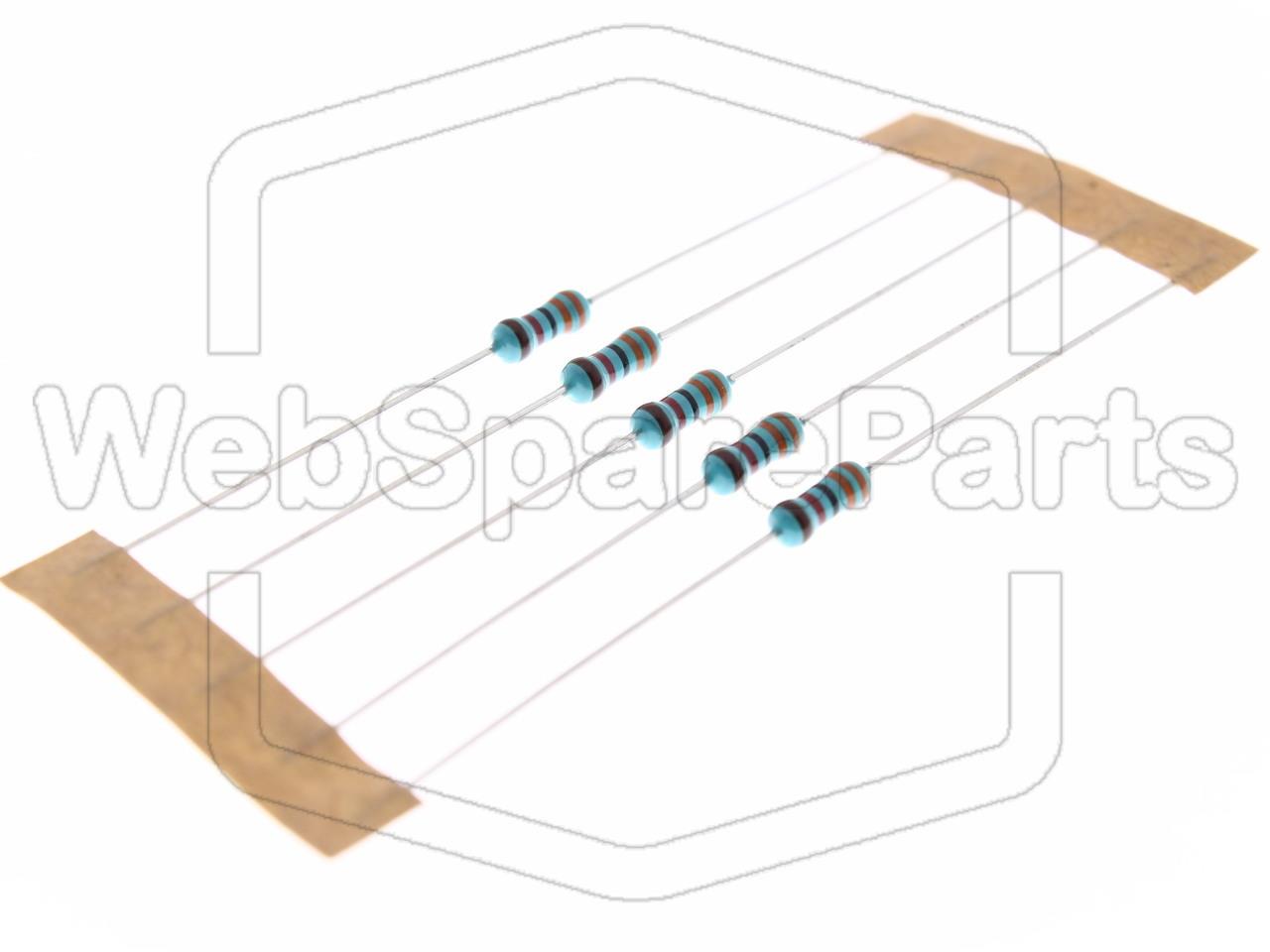 5x Metallic Film Resistance 33kR 0.6W ±1% Ø2.5x6.8