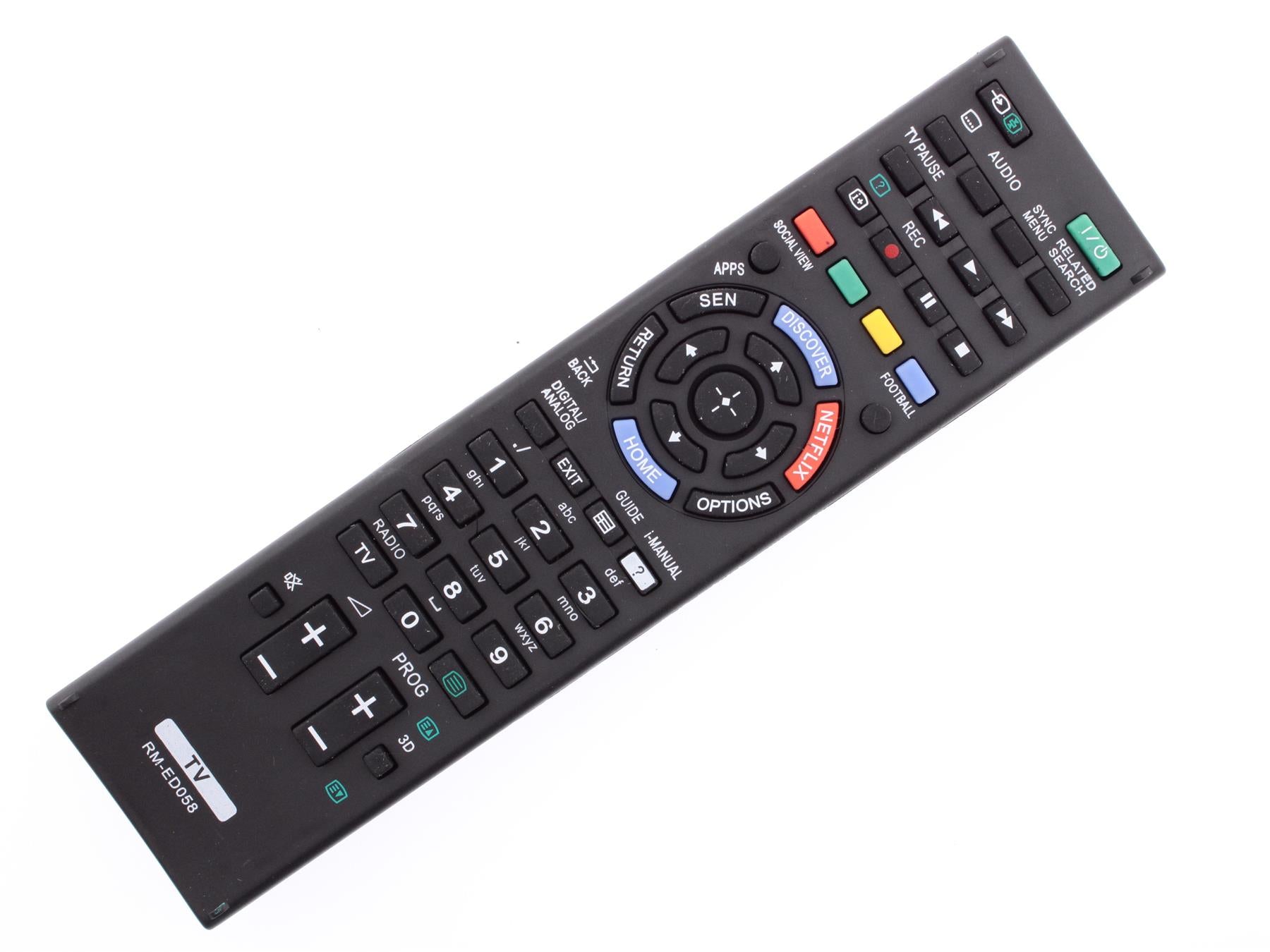 Replacement TV Remote Control for Sony RM-ED058, RM-YD102