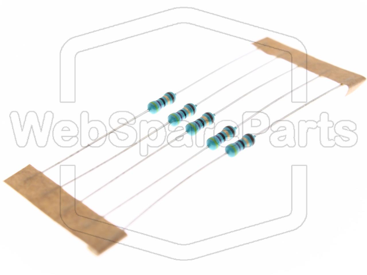 5x Metallic Film Resistance 47R 0.6W ±1% Ø2.5x6.8