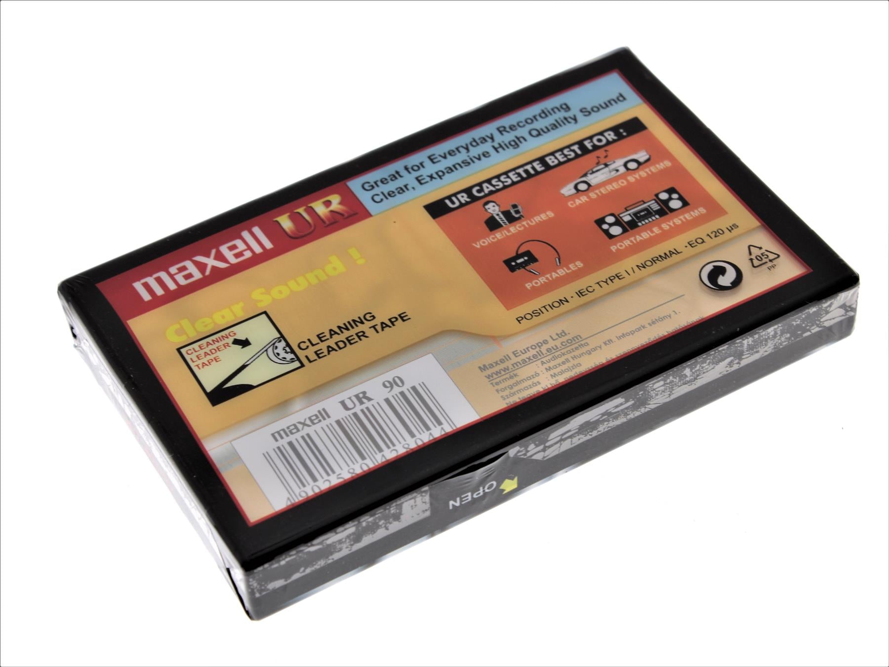 Blank Audio Media Recording Cassette Maxell UR90
