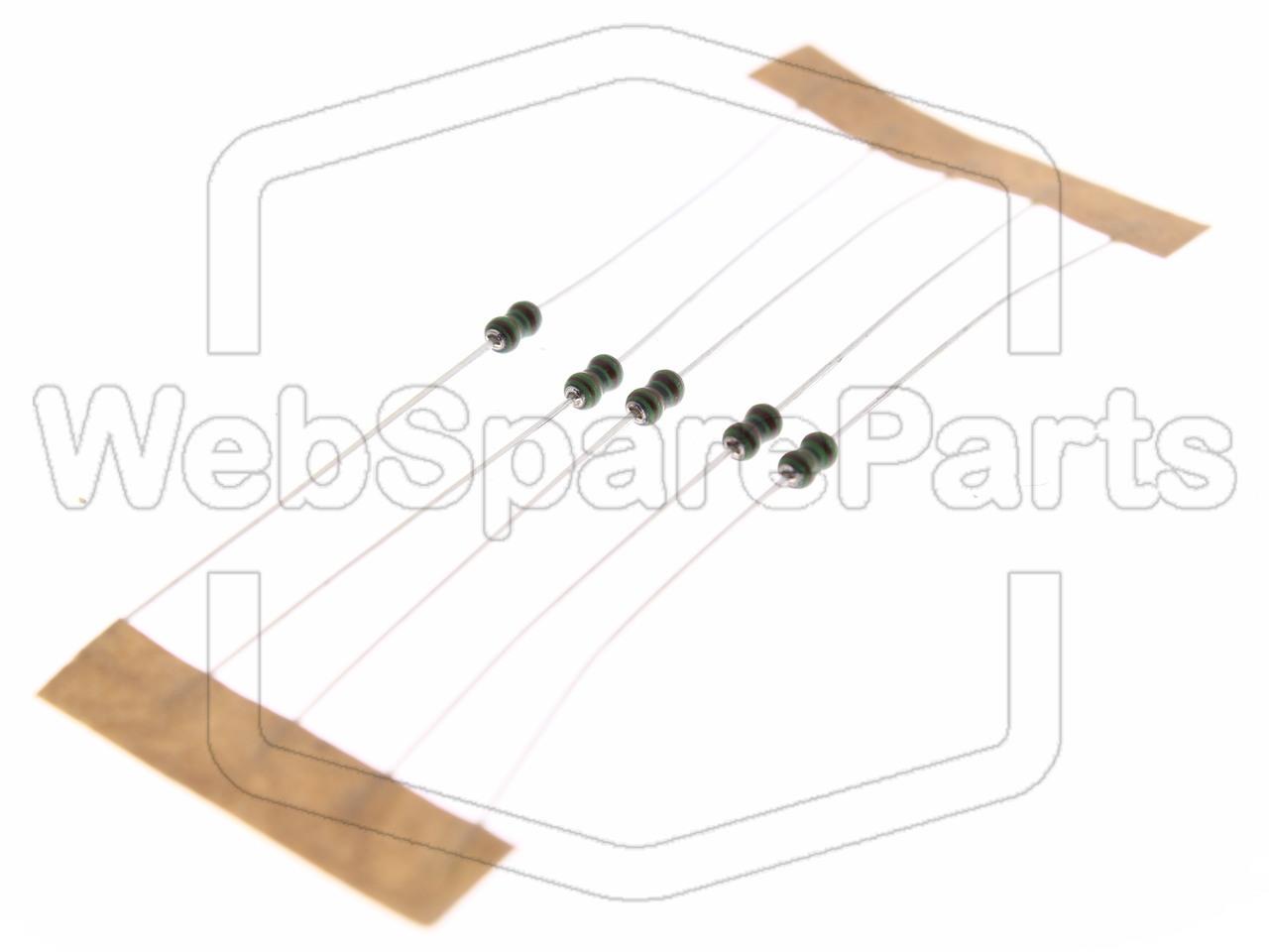 5x Metallic Film Resistance 11kR 0.25W ±1% Ø1.9x3.7