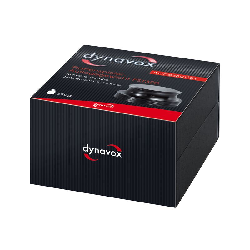 Dynavox PST420 Turntable Record Stabilizer Weight – Black, 420 g