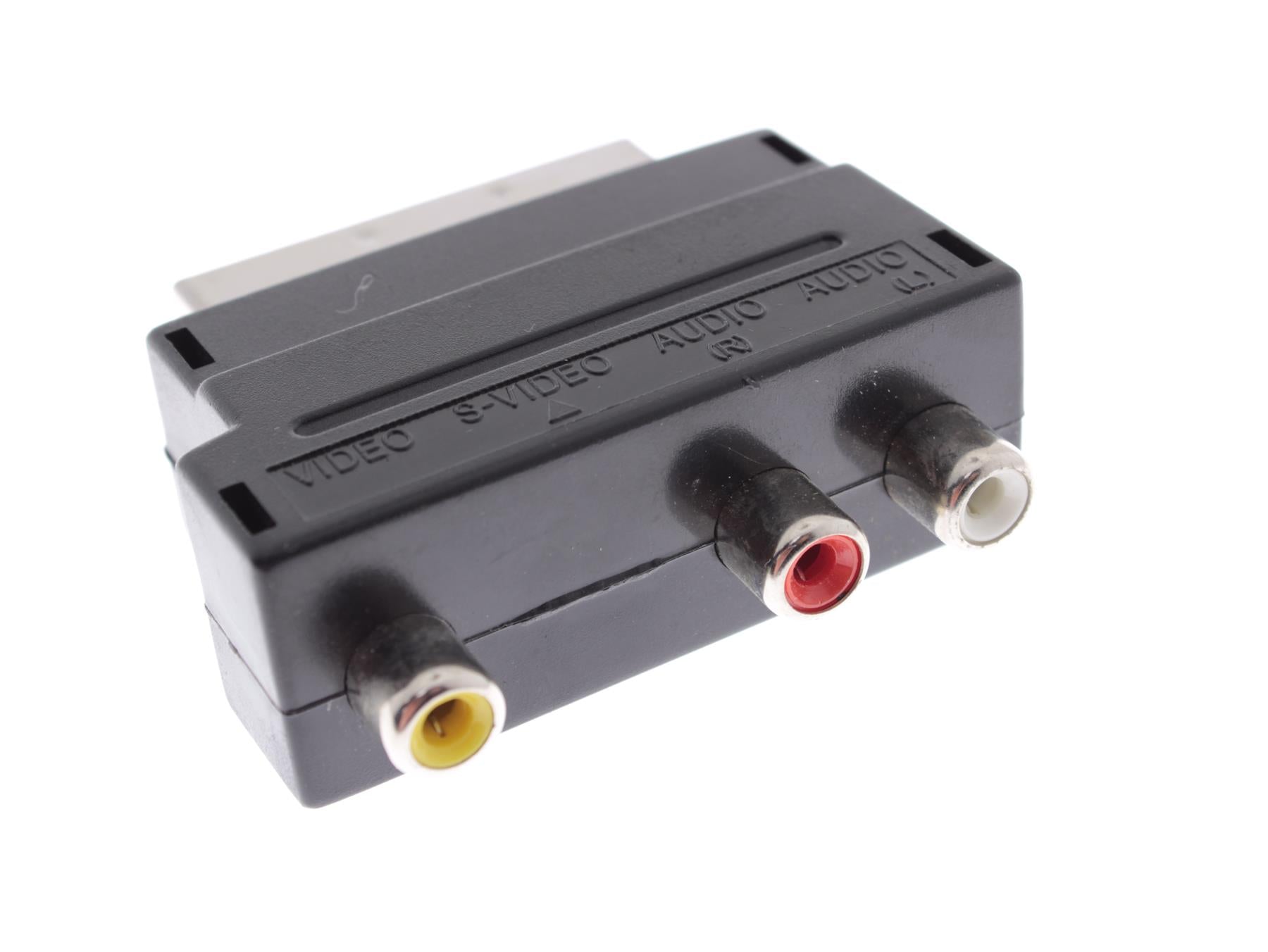 SCART Male to Female Adapter – 3x RCA