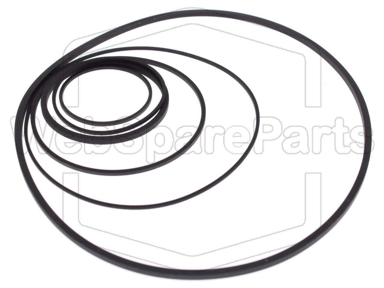 Belt Kit For Video Cassette Recorder Panasonic NV-7200