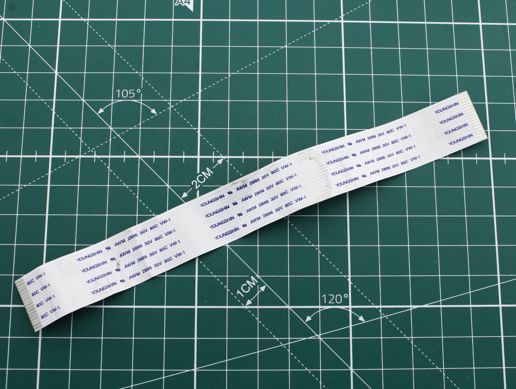 17 Pin Flat Flex Cable for DVD Player Laser to Main PCB [166×18 mm