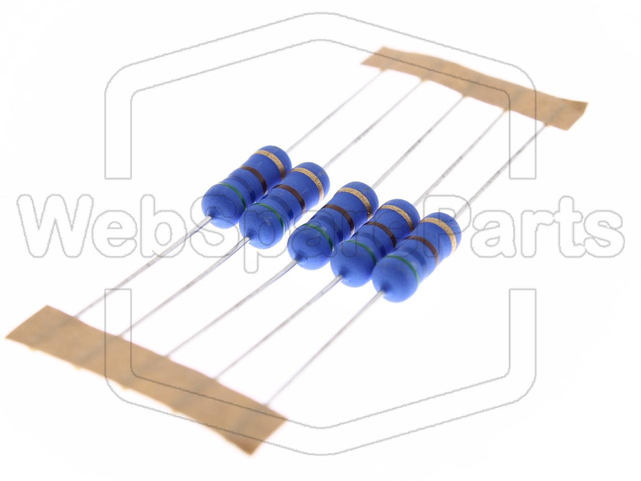 5x Metallic Film Resistance 560R 2W ±5% Ø5x12