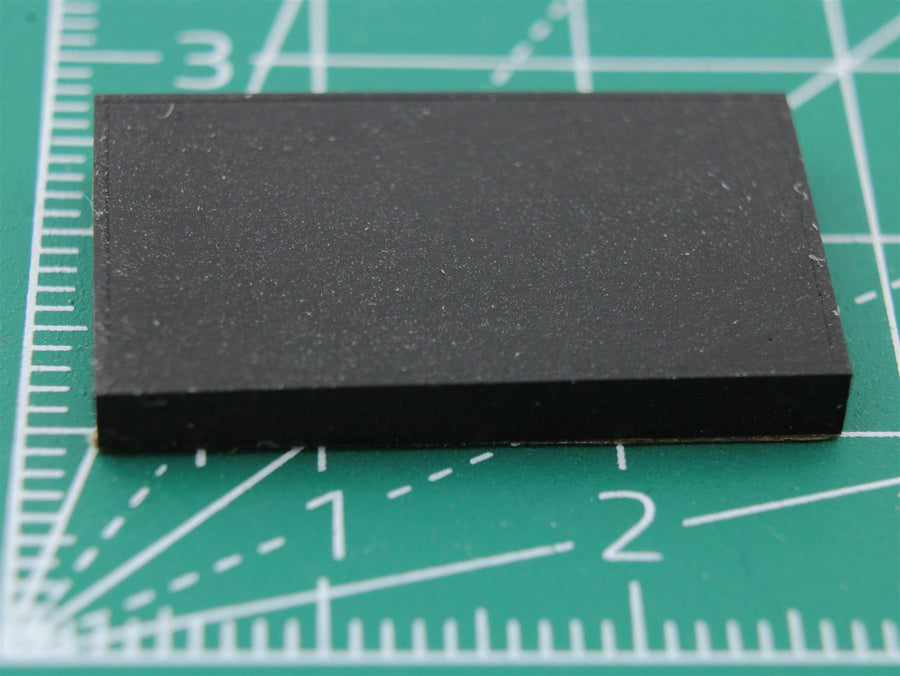 Picior dreptunghiular din cauciuc autoadeziv 25.0mm x 15.0mm Height 3.0mm