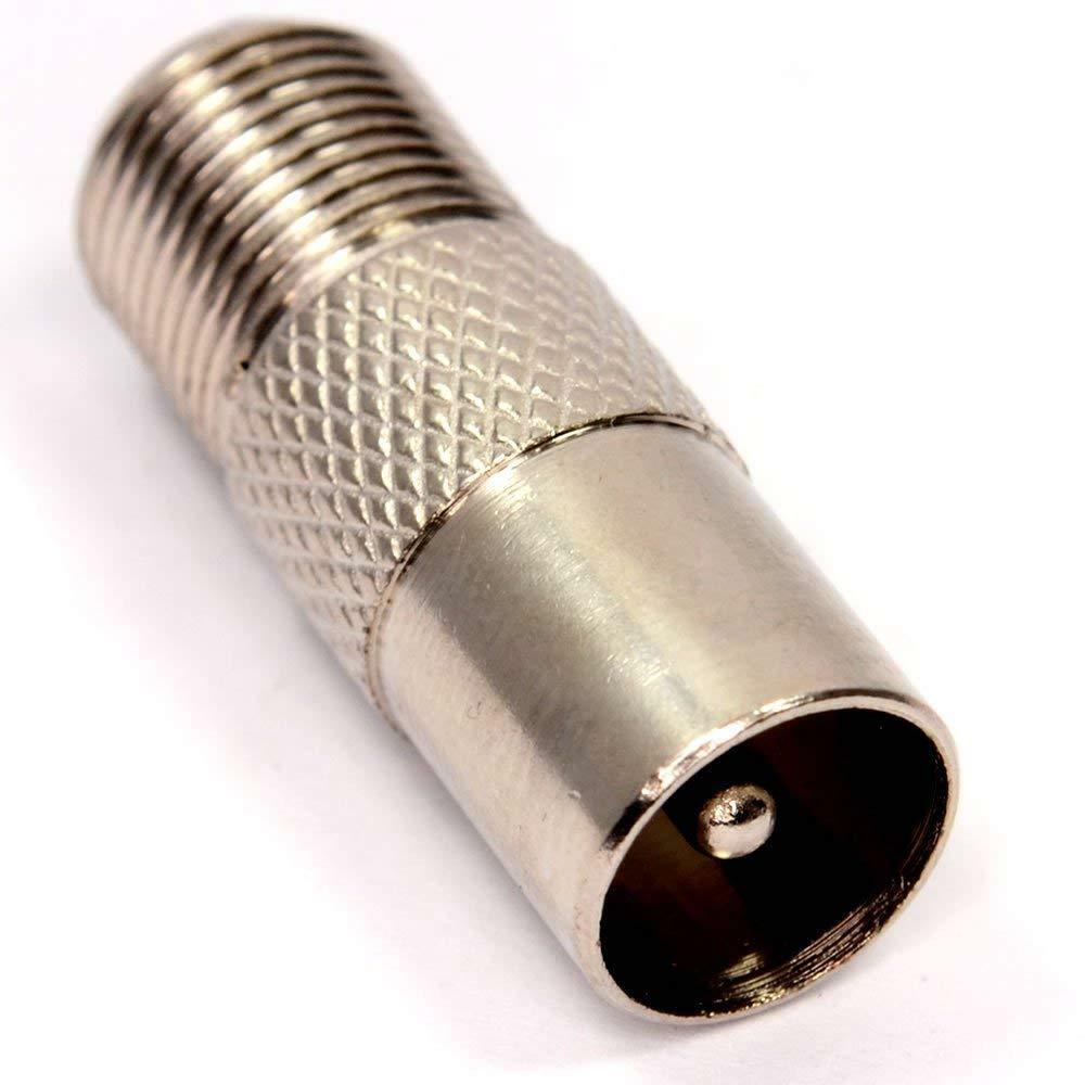 TV IEC Male to F Female Threaded Adapter