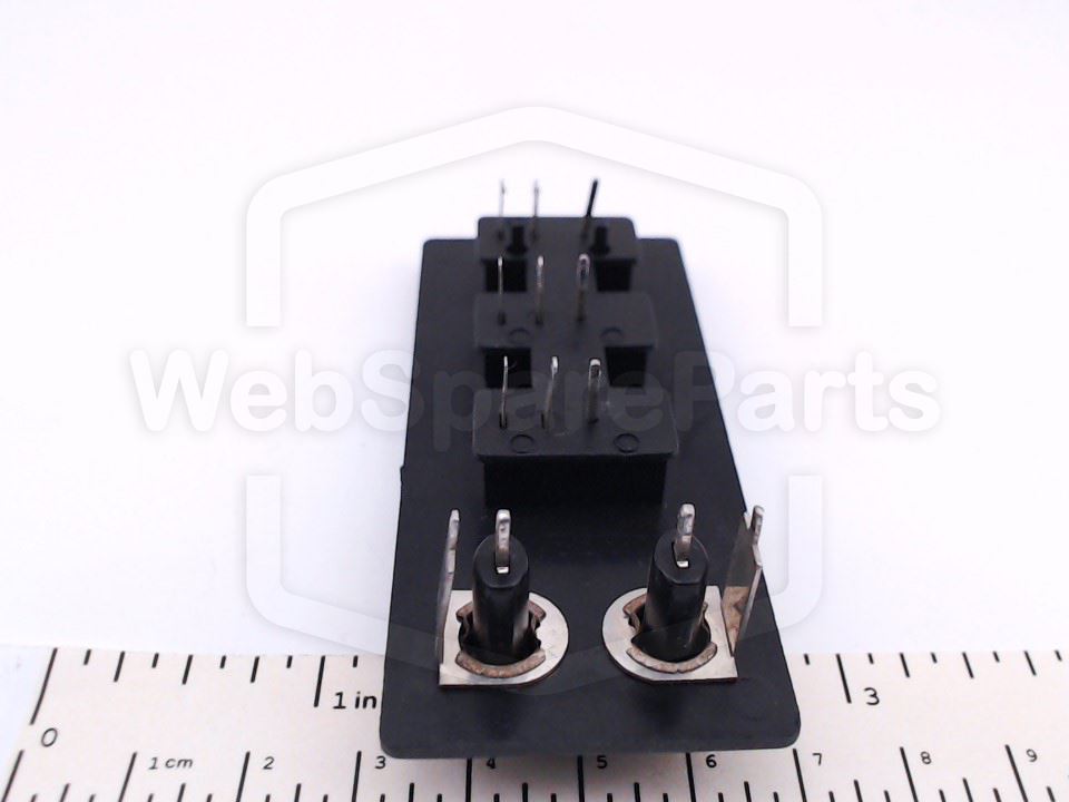 Sony 2×RCA + 3×2-Pin DIN Wall-Mount Speaker Connector Panel for Vintage Audio Repair