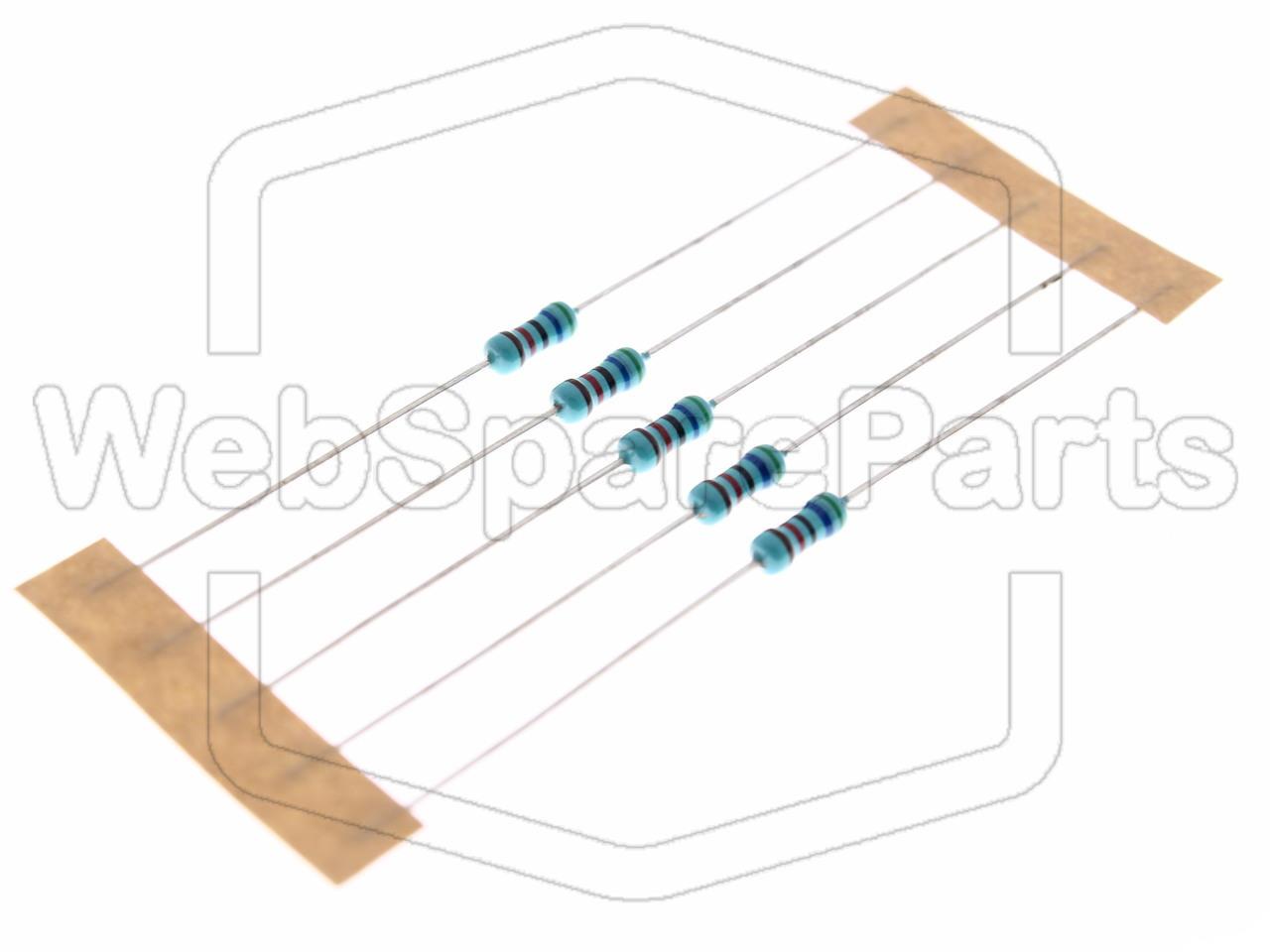 5x Metallic Film Resistance 56kR 0.6W ±1% Ø2.5x6.8