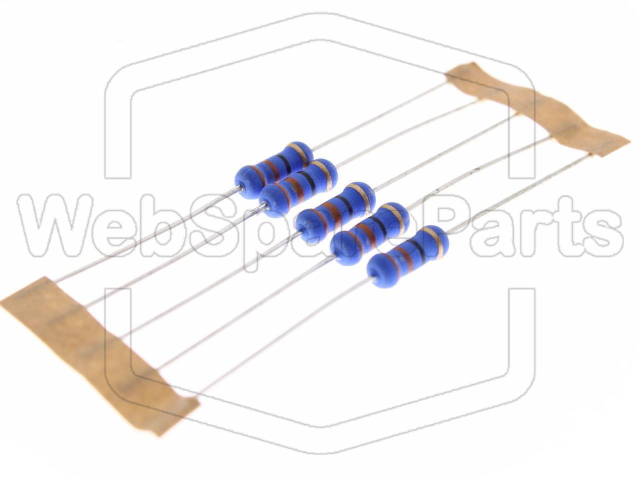 5x Metallic Film Resistance 33R 1W ±5% Ø4x10