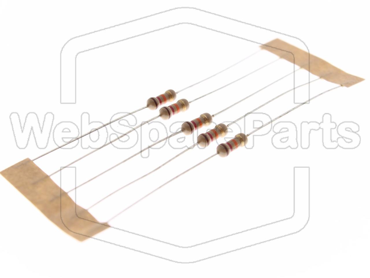 5x Carbon Film Resistance 12kR 0.25W ±5% Ø2.5x6.8