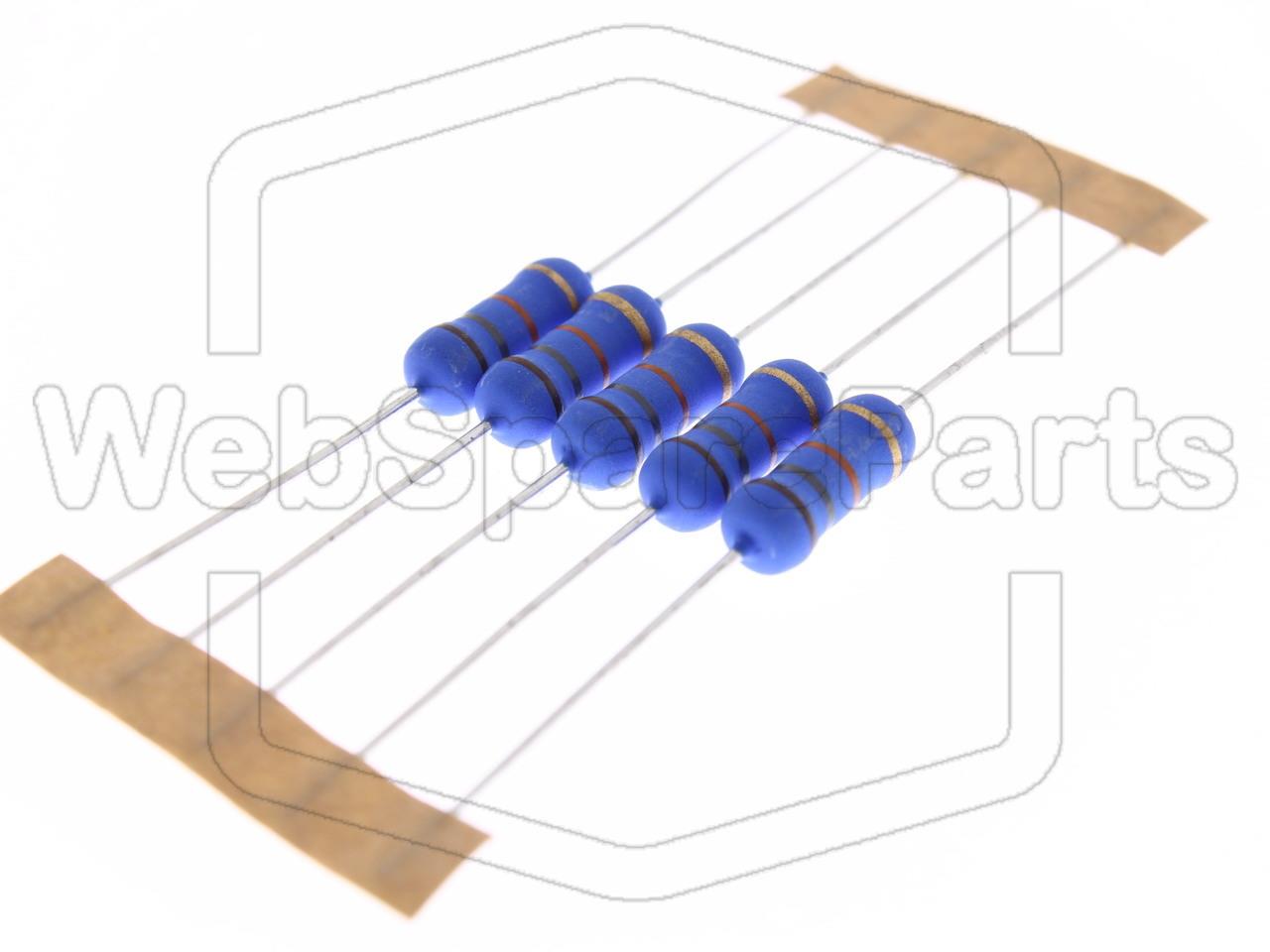 5x Metallic Film Resistance 18kR 2W ±5% Ø5x12