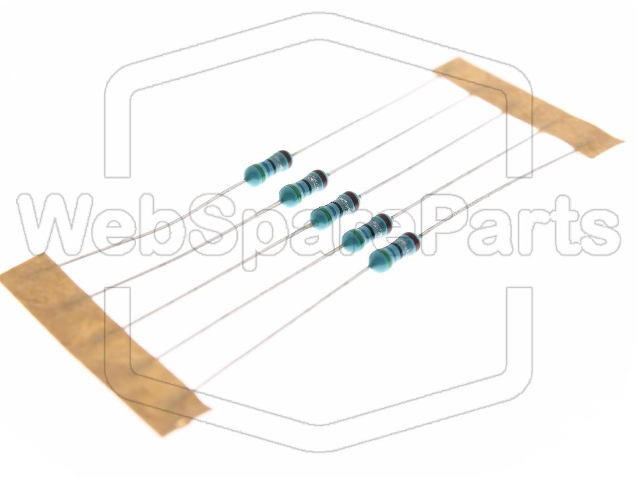 5x Metallic Film Resistance 5.6R 0.6W ±1% Ø2.5x6.8