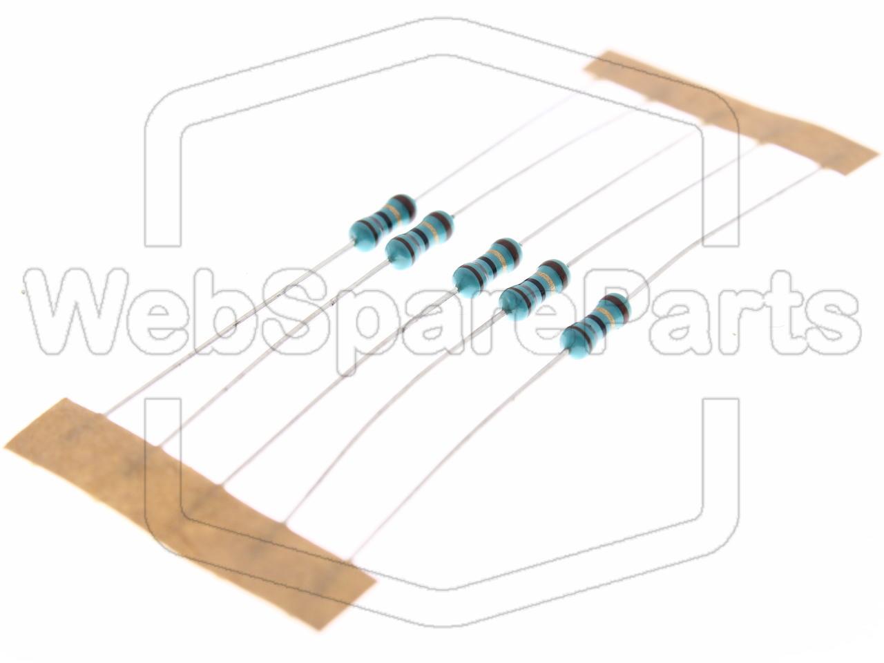 5x Metallic Film Resistance 18R 0.6W ±1% Ø2.5x6.8