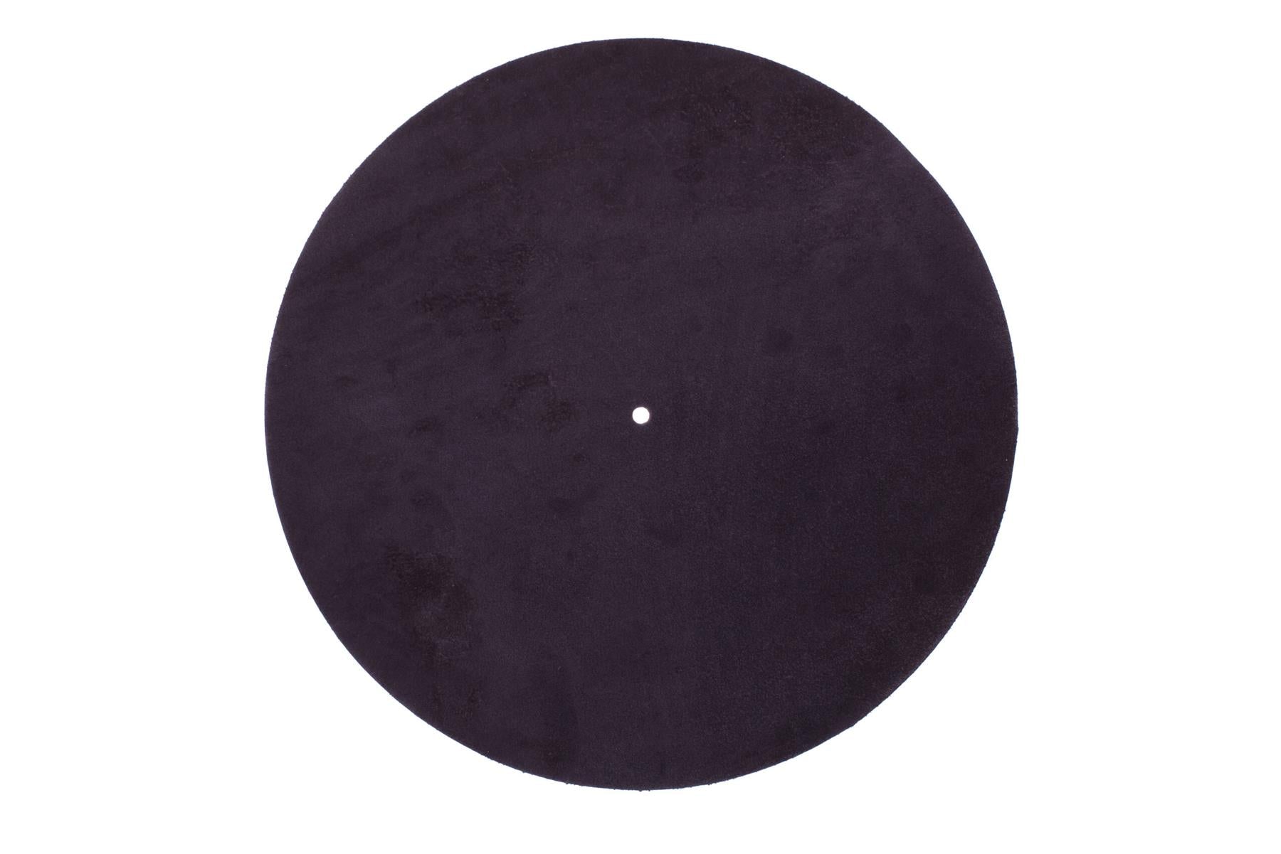 Analogis Mat Six Black Suede Turntable Mat – Anti-Static Vibration Damping Platter Mat