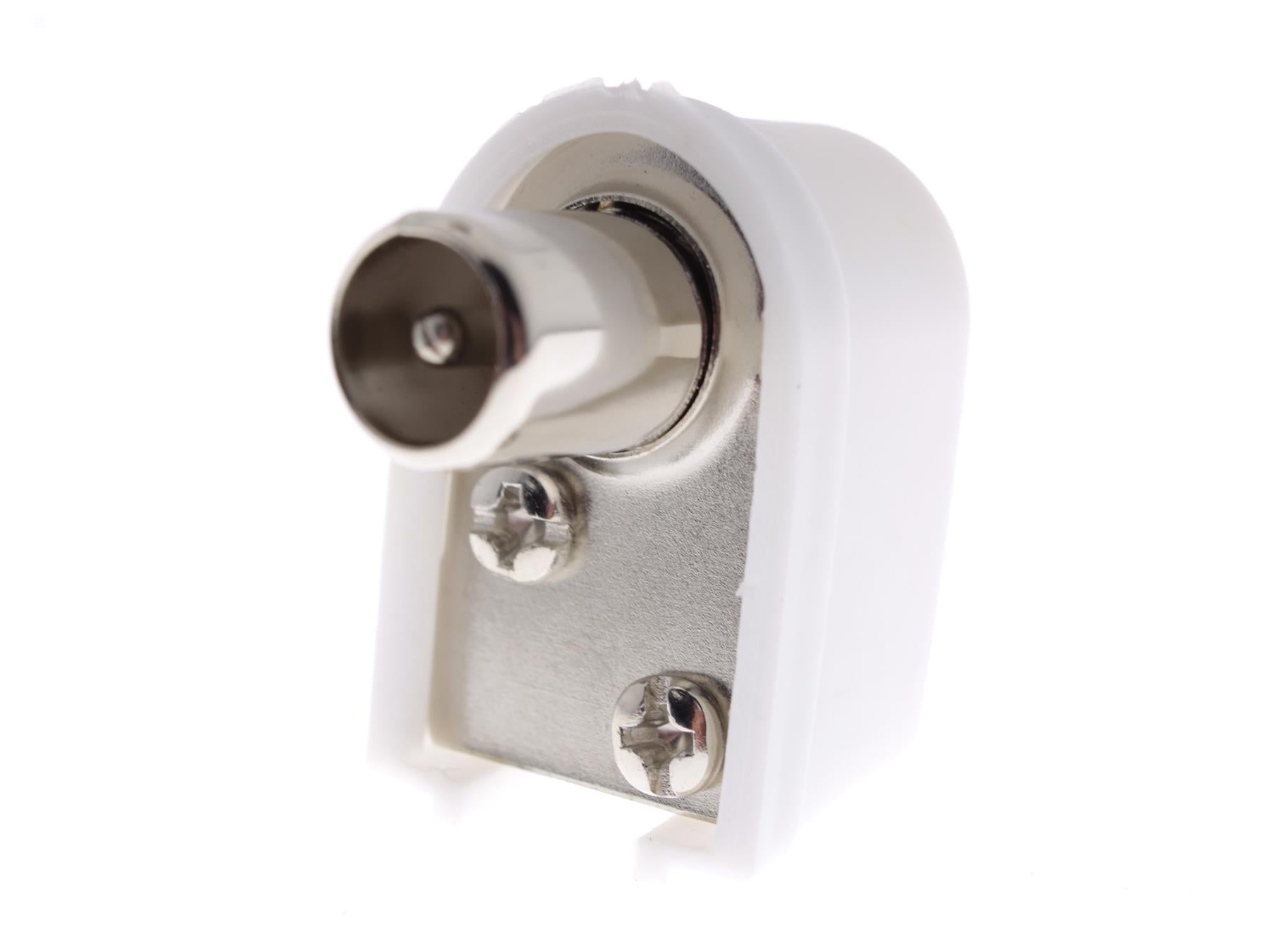 TV IEC Male Right Angle Connector with Screw Terminals for Cable