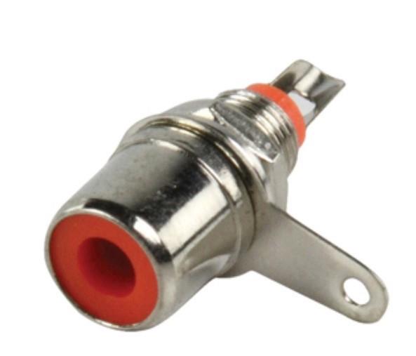 RCA Female Metal Panel Mount Socket for Soldering