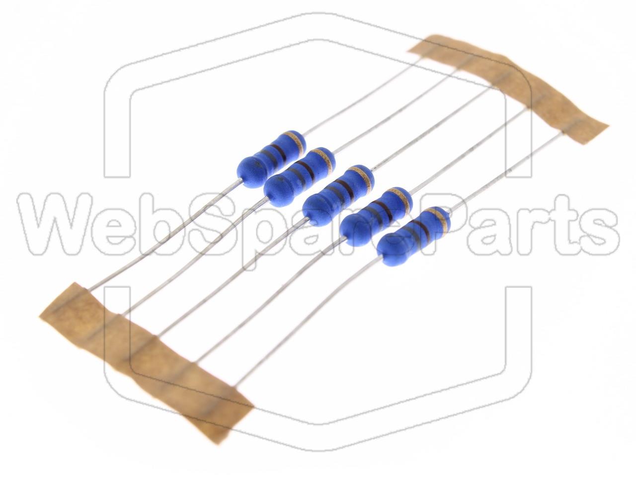 5x Metallic Film Resistance 680R 1W ±5% Ø4x10