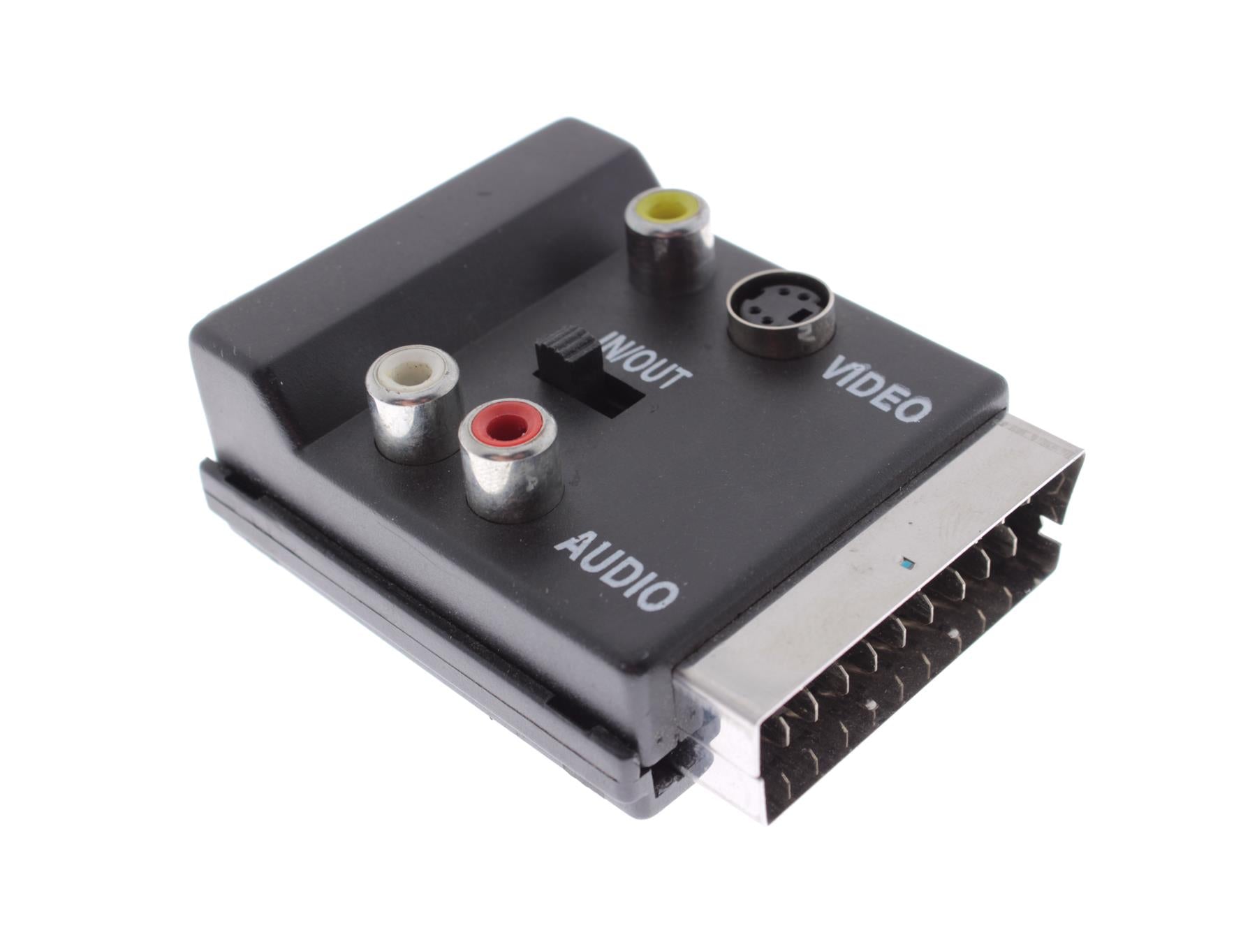 SCART Male/Female Adapter with 3x RCA and S-Video IN/OUT