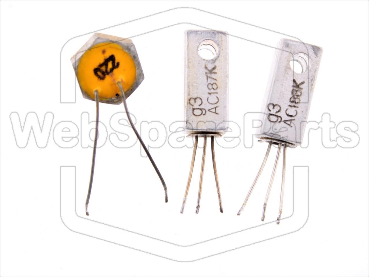 Vintage Grundig Transistors AC187K & AC188K