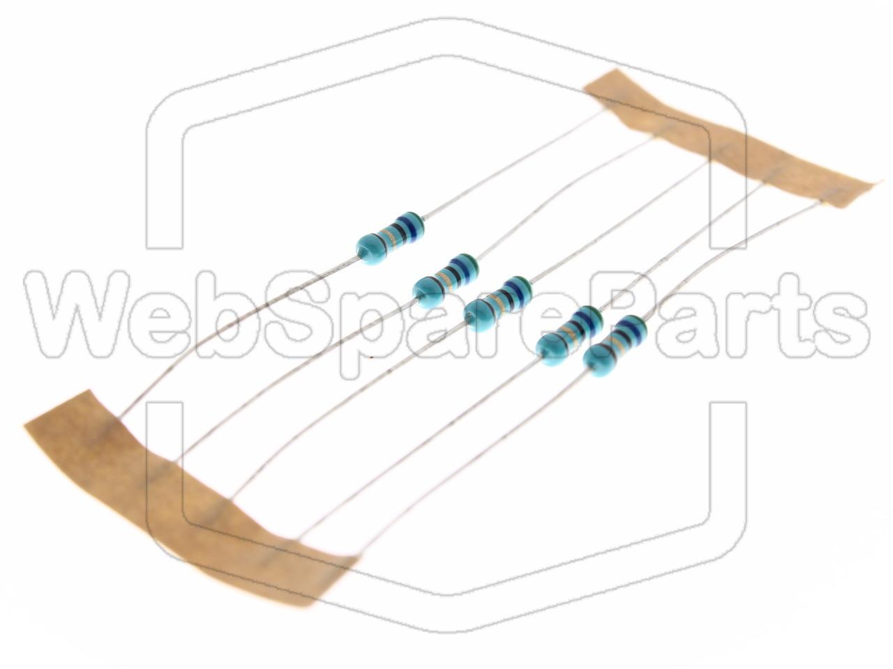 5x Metallic Film Resistance 56R 0.6W ±1% Ø2.5x6.8