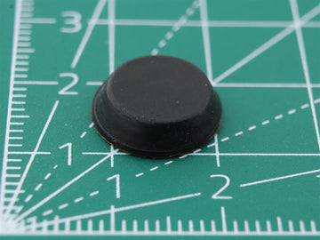 Picior rotund din cauciuc autoadeziv Ø12.7mm x Ø11.5mm x înălțime 3.8