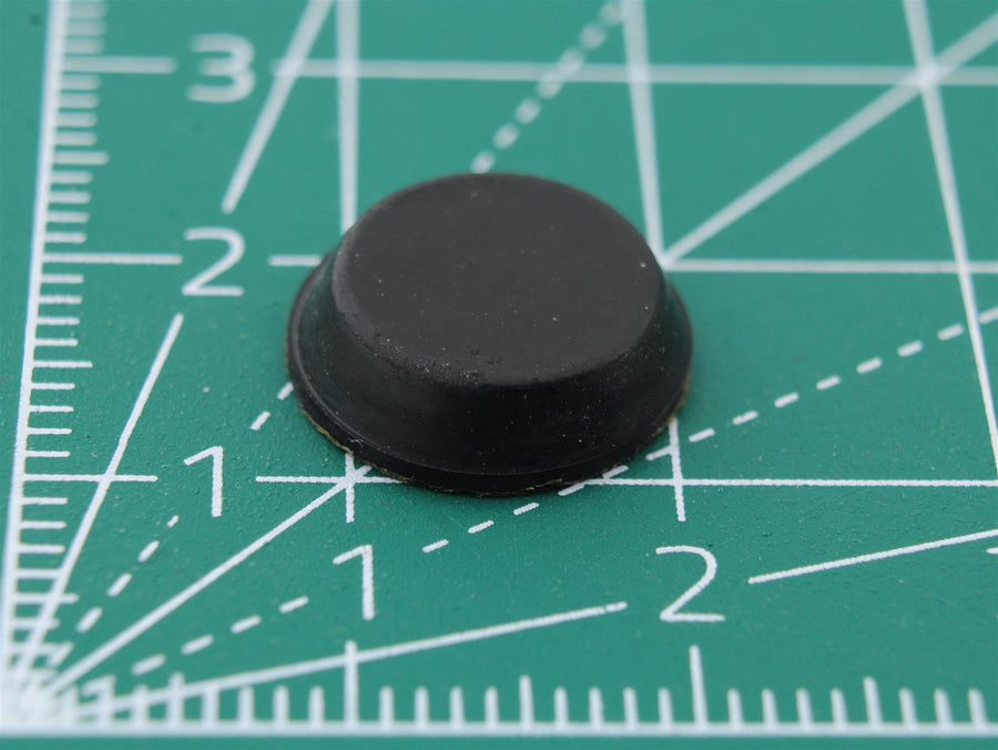 Picior rotund din cauciuc autoadeziv Ø12.7mm x Ø11.5mm x înălțime 3.8