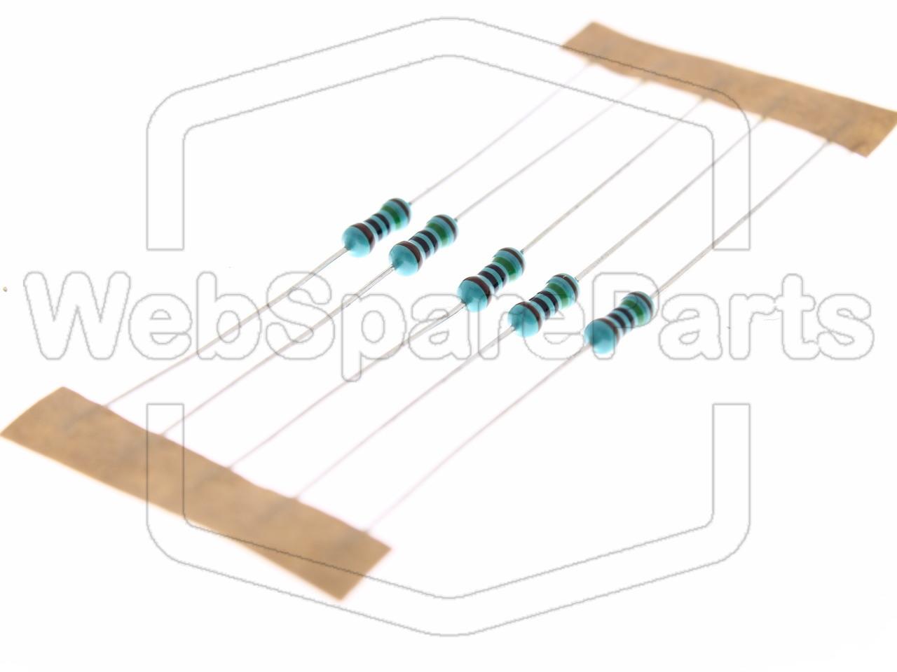 5x Metallic Film Resistance 150R 0.6W ±1% Ø2.5x6.8