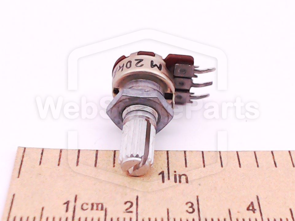 Rotary Potentiometer 20K M20KA 36F with Shaft for Aiwa