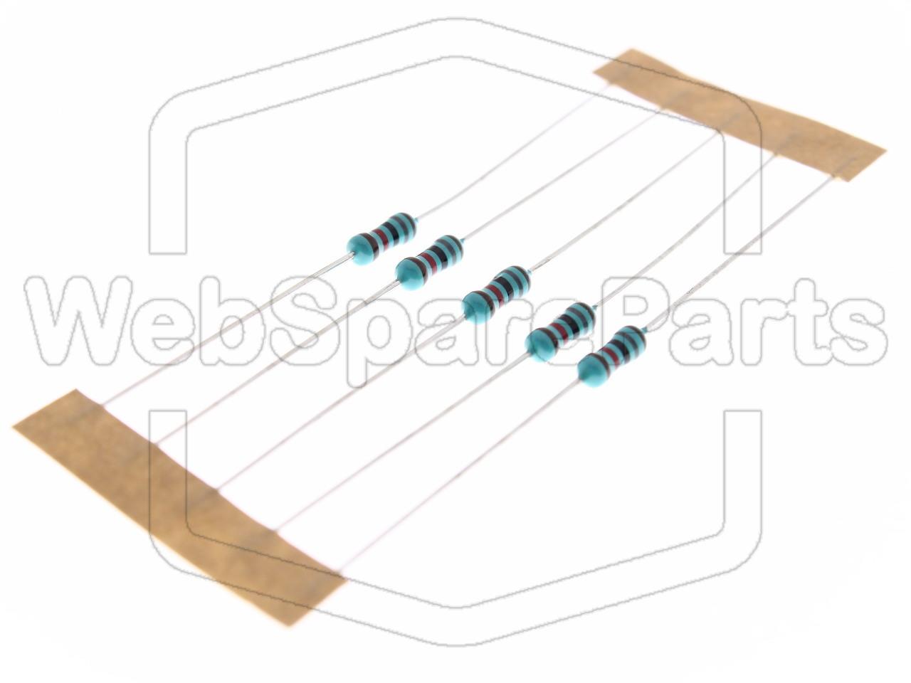 5x Metallic Film Resistance 18kR 0.6W ±1% Ø2.5x6.8
