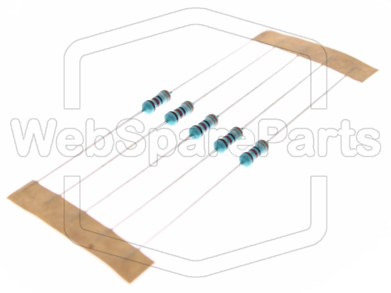 5x Metallic Film Resistance 39kR 0.6W ±1% Ø2.5x6.8