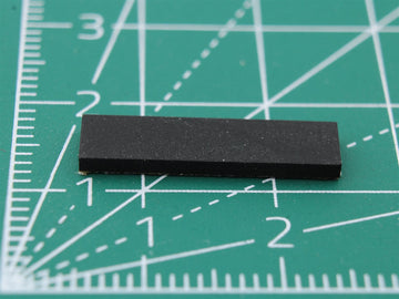 Rektangulär självhäftande gummifot 20.0mm x 5.0mm höjd 1.5 mm