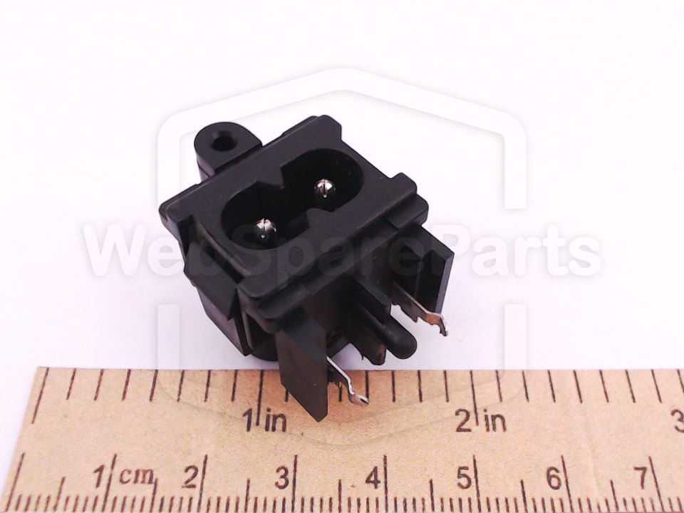 PCB-Mount IEC C8 AC Mains Input Connector for Philips FW Series