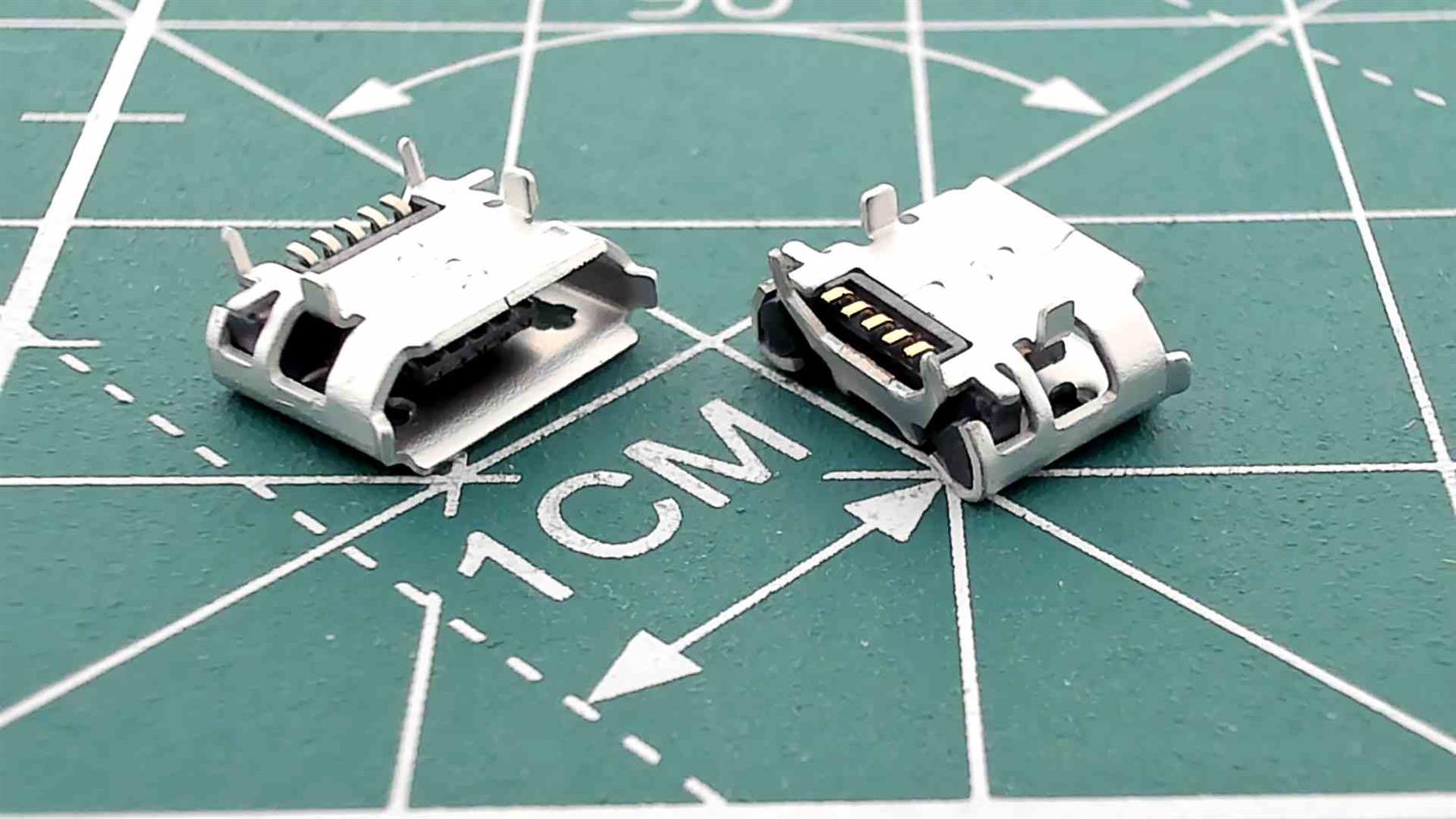 Micro USB Female Connector for PCB Soldering S7456