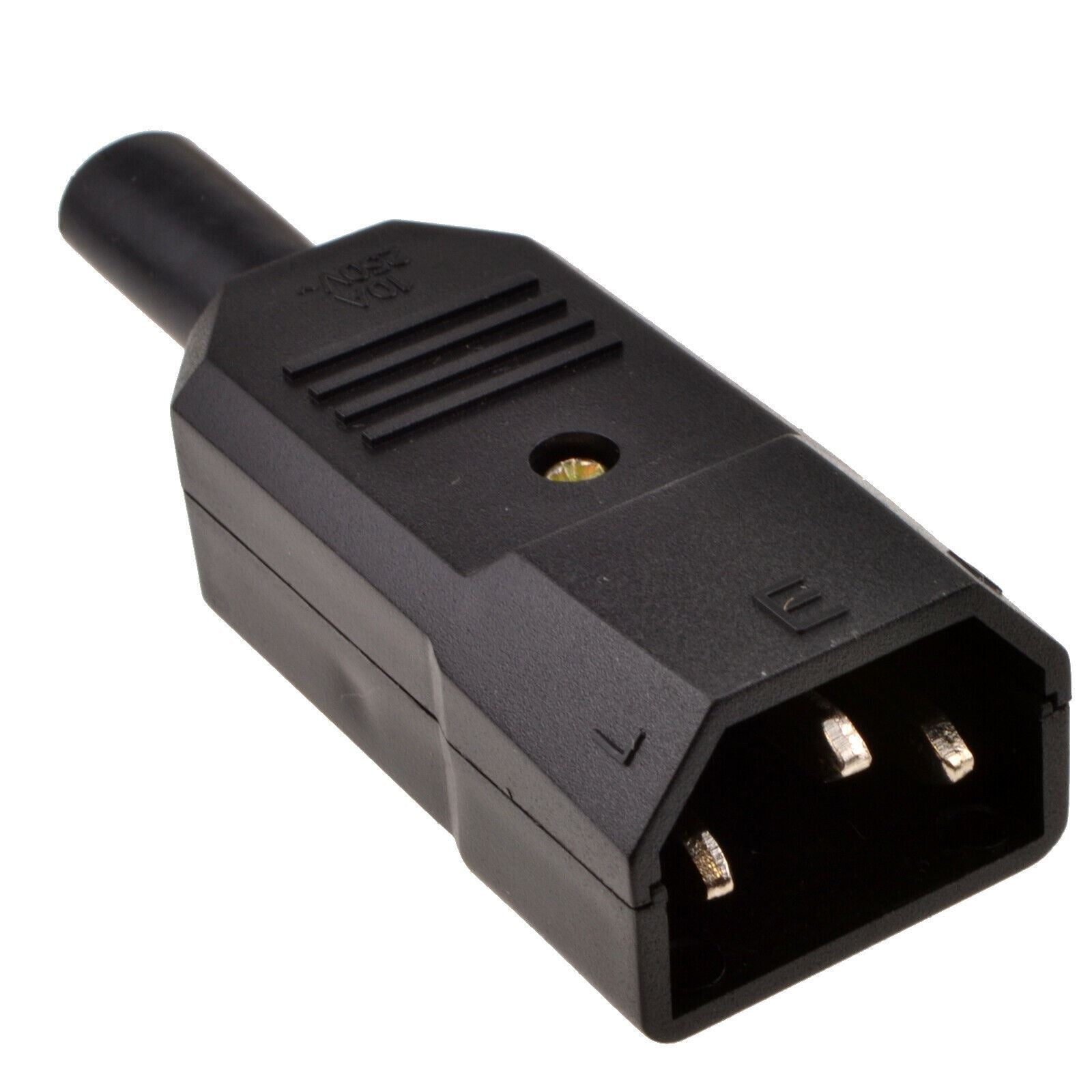 IEC C14 Male Plug 3 Pin 250 V 5 A for Cable
