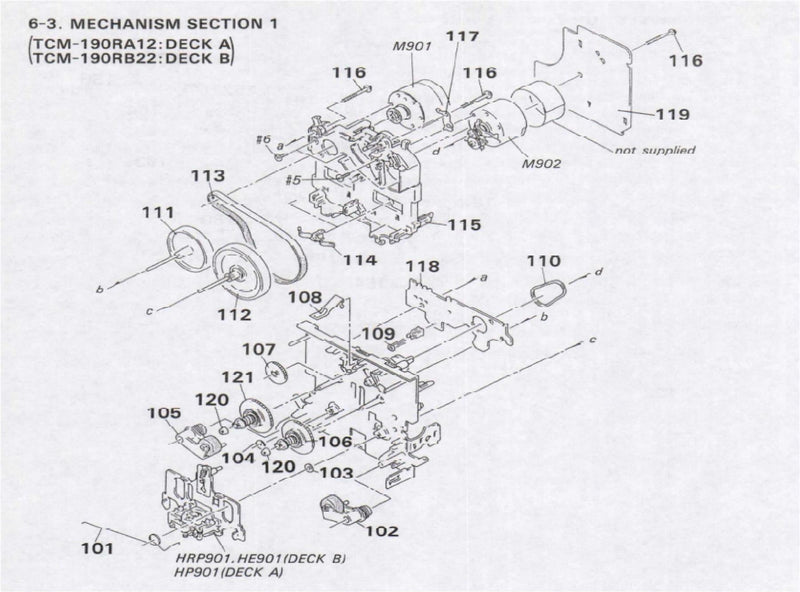 Sony Part Number A-2003-474-A MOTOR (REEL) ASSY