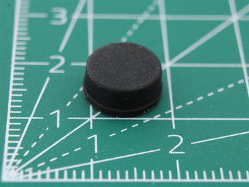 Picior rotund din cauciuc autoadeziv Ø10mm x Ø9.5mm x înălțime 4.5