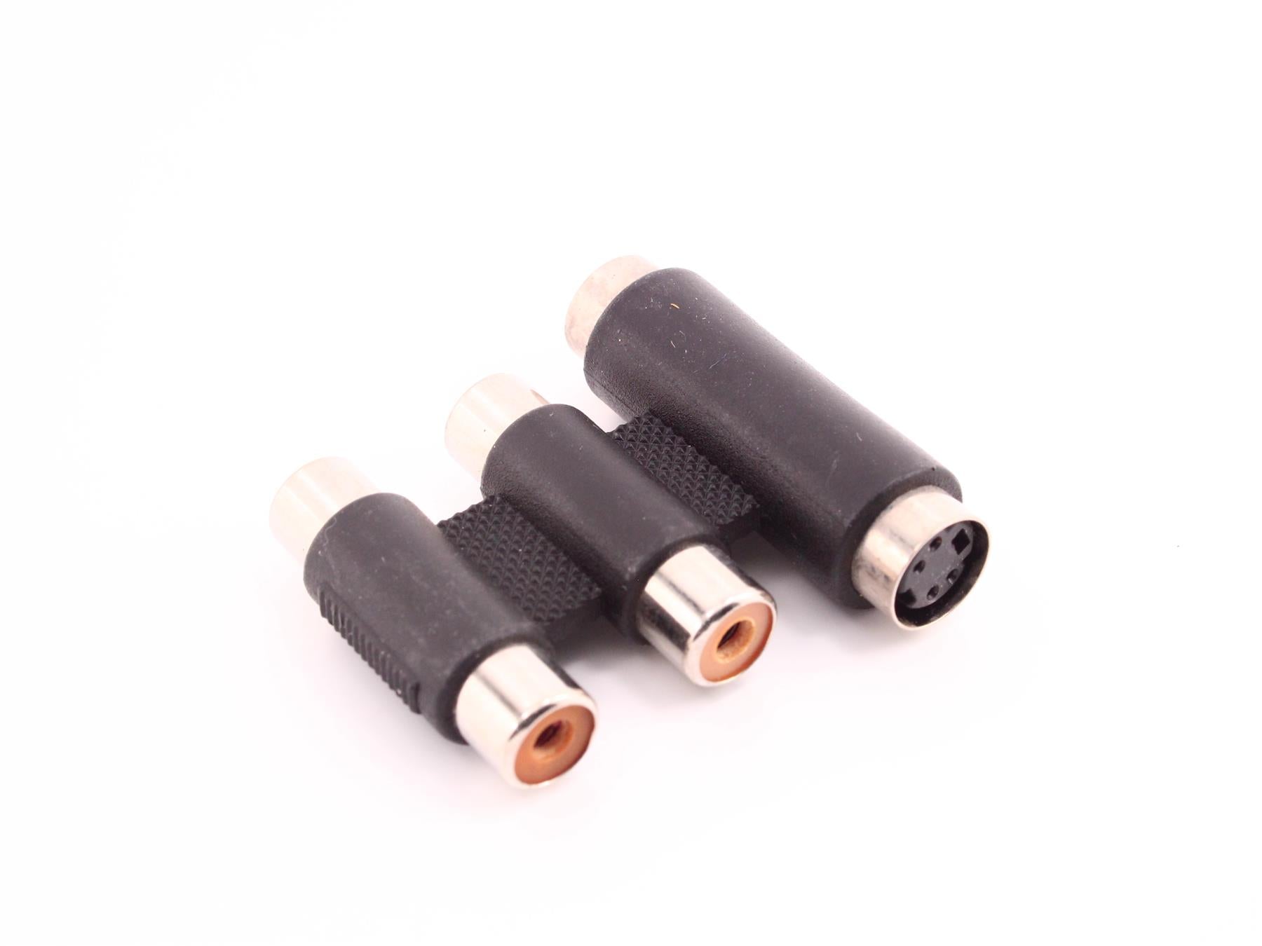 RCA Female + S-Video Female Coupler Adapter